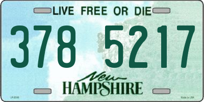 NH license plate 3785217