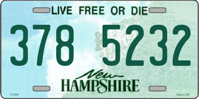 NH license plate 3785232