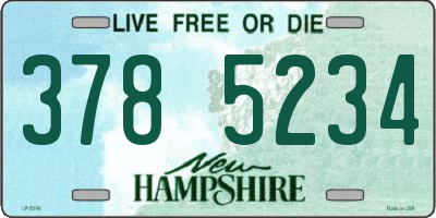NH license plate 3785234
