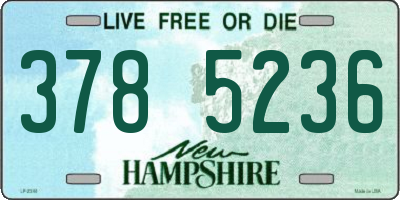 NH license plate 3785236