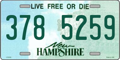 NH license plate 3785259