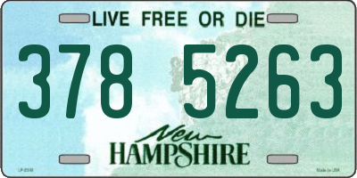 NH license plate 3785263