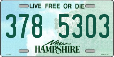 NH license plate 3785303