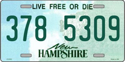 NH license plate 3785309