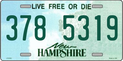 NH license plate 3785319
