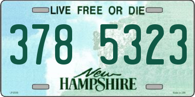 NH license plate 3785323
