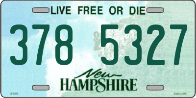 NH license plate 3785327