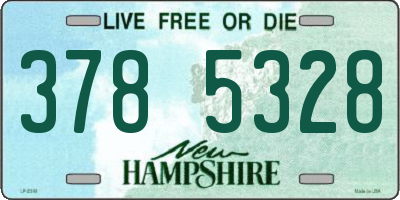 NH license plate 3785328