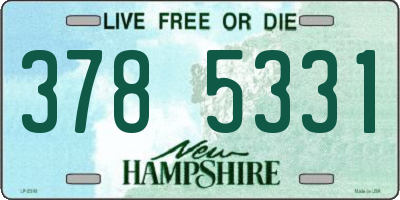 NH license plate 3785331