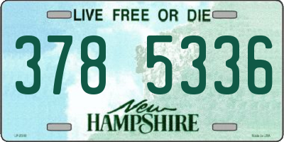 NH license plate 3785336