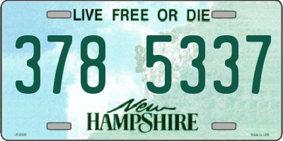 NH license plate 3785337