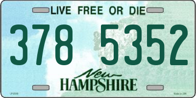 NH license plate 3785352