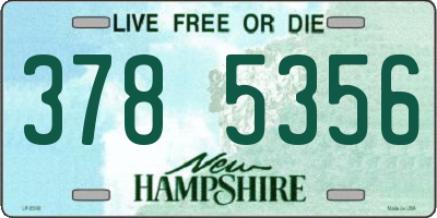 NH license plate 3785356
