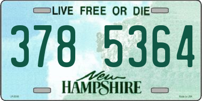 NH license plate 3785364