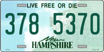 NH license plate 3785370