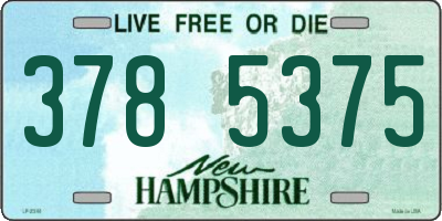 NH license plate 3785375
