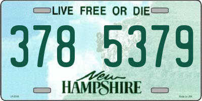 NH license plate 3785379