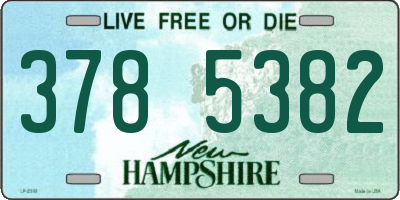 NH license plate 3785382