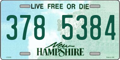 NH license plate 3785384