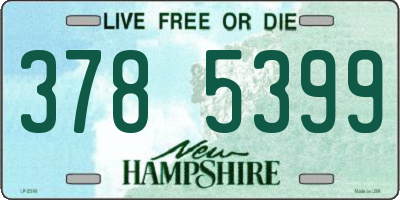 NH license plate 3785399