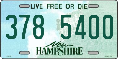 NH license plate 3785400