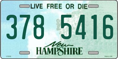 NH license plate 3785416