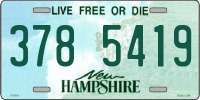 NH license plate 3785419