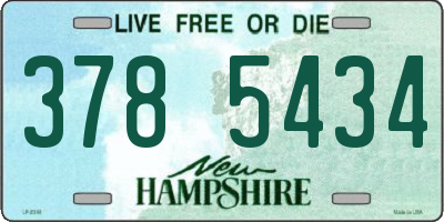 NH license plate 3785434