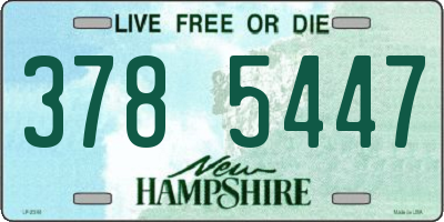 NH license plate 3785447