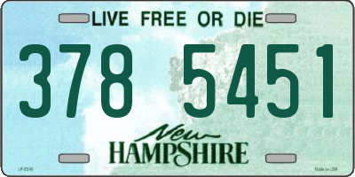 NH license plate 3785451