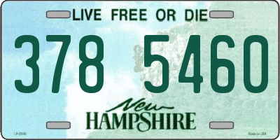 NH license plate 3785460