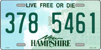 NH license plate 3785461