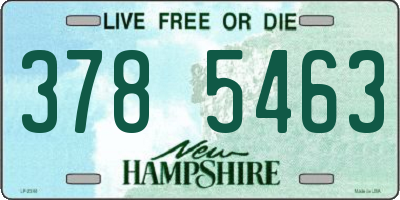 NH license plate 3785463