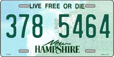 NH license plate 3785464