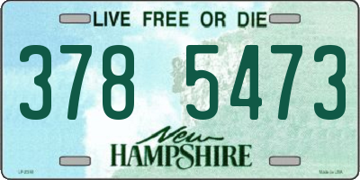 NH license plate 3785473