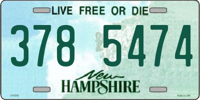 NH license plate 3785474