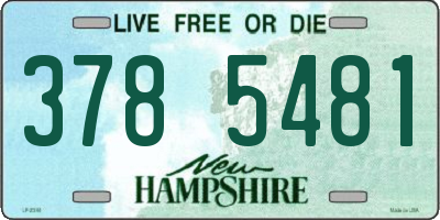 NH license plate 3785481