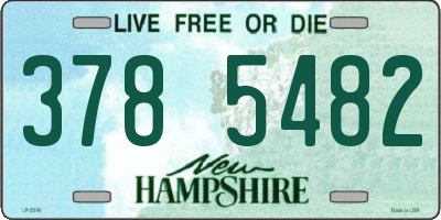 NH license plate 3785482