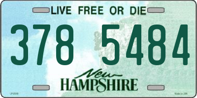 NH license plate 3785484