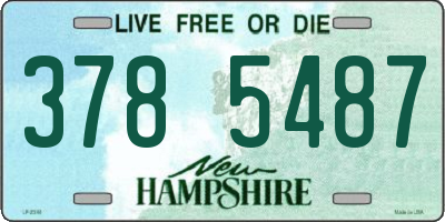 NH license plate 3785487