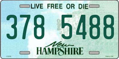 NH license plate 3785488