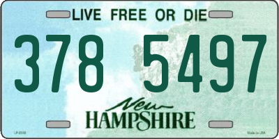 NH license plate 3785497