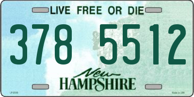 NH license plate 3785512
