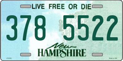 NH license plate 3785522