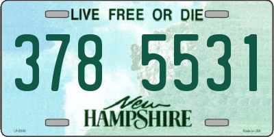 NH license plate 3785531