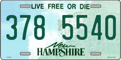 NH license plate 3785540
