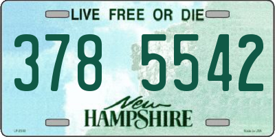 NH license plate 3785542