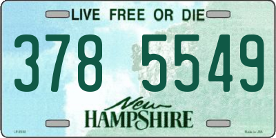 NH license plate 3785549