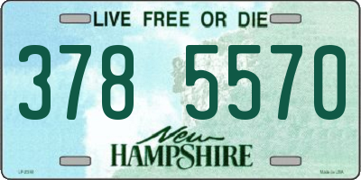 NH license plate 3785570