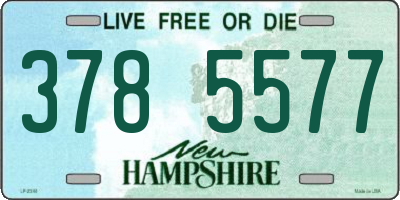 NH license plate 3785577